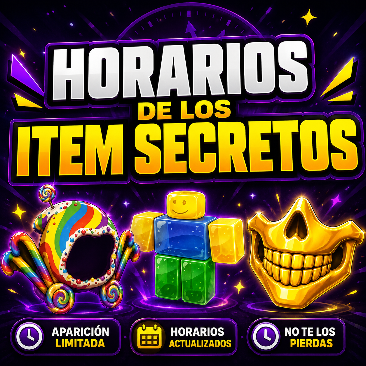 Horarios de los Items Secretos - Septiembre 2026