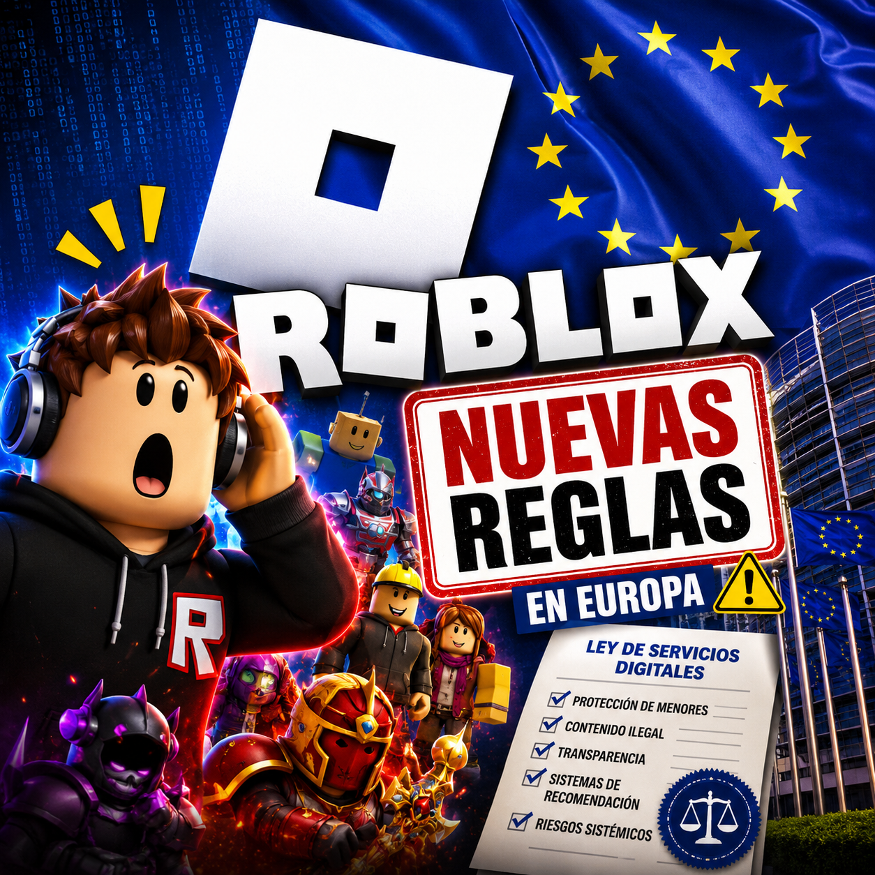 Roblox entra bajo las reglas más estrictas de internet en Europa