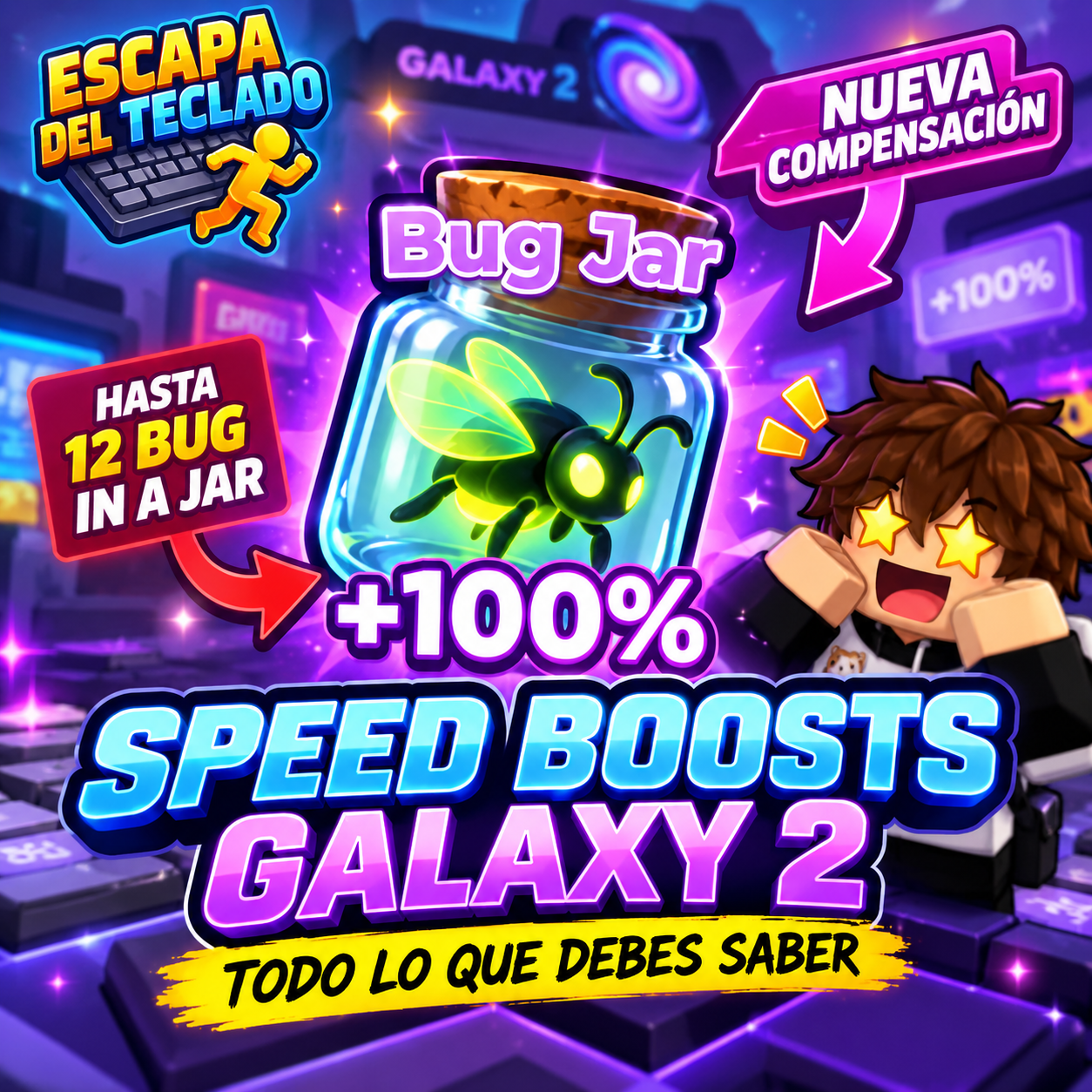 🚀 ¿Por qué ya no puedes comprar más Speed Boosts en Galaxy 2 de Escapa del Teclado?