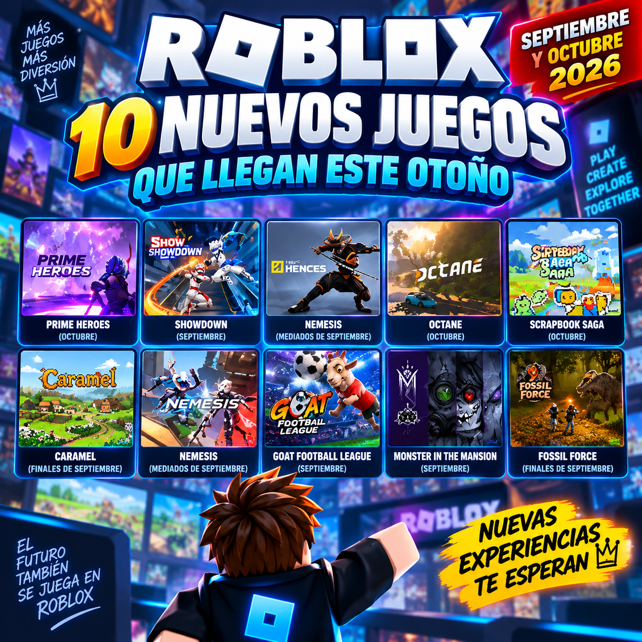🎮 Roblox revela 10 juegos que podrían convertirse en sus próximos grandes éxitos
